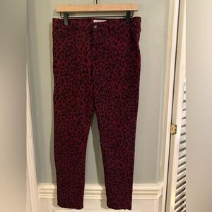 Social Standard by Sanctuary Red Leopard Skinny Pants